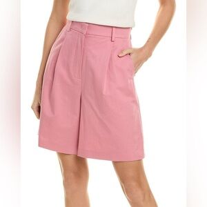 MaxMara Weekend Pink High Ecuba Bermuda Wasted Shorts US NWT